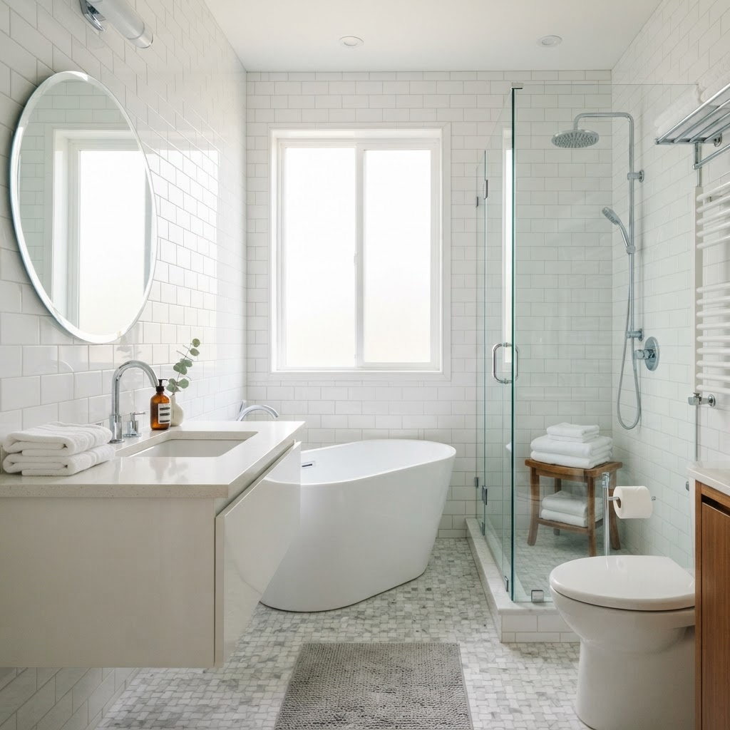 Bathroom descale & sanitise
